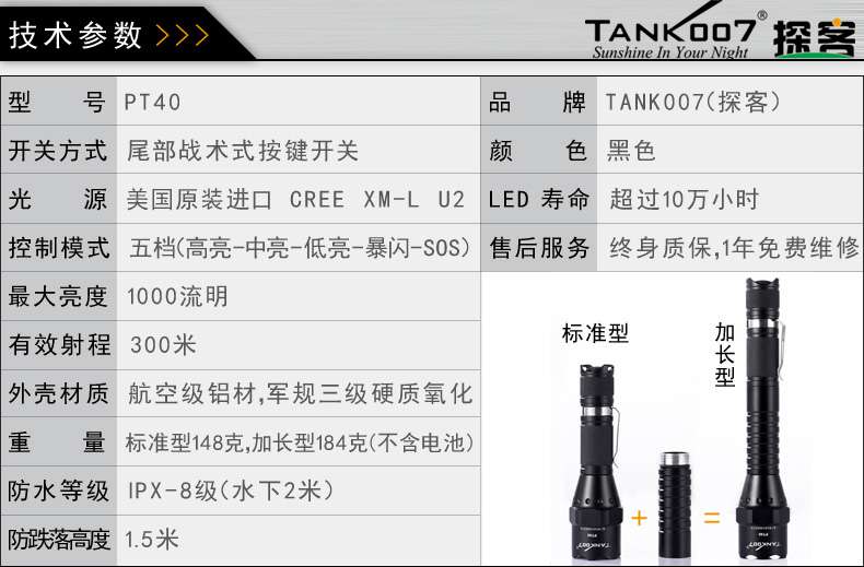 手電PT10，為戰(zhàn)術(shù)而生